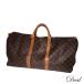 LOUIS VUITTON Louis * Vuitton ключ poru55 монограмма M41424 Brown мужской сумка "Boston bag" LV