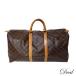 LOUIS VUITTON Louis * Vuitton ключ poru55 M41424 монограмма Brown мужской сумка "Boston bag" LV