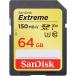 SanDisk TfBXN 64GB Extreme UHS-I SDXC SDSDXV6-064G[COe[i]([4܂ő)