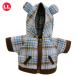  мягкая игрушка европейская одежда Parker Bear проверка голубой LL осень-зима Bear одежда надеты . изменение .. одежда подарок 