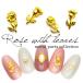  rose metallic ru детали / 2Type ( Gold ) каждый 5 штук входит роза роза rose цветок цветок Nailparts собственный ногти гель ногти 