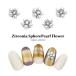 [ кошка pohs бесплатная доставка ] Nailparts циркон производства циркон лампочка body жемчуг цветок детали 2 штук входит собственный ногти гель ногти ... декорированный телефон 