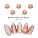[ кошка pohs бесплатная доставка ] Nailparts жемчуг имеется rose Gold ювелирные изделия детали 2 штук входит гель ногти ушная раковина 