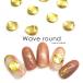 [ кошка pohs бесплатная доставка ] Nailparts wave раунд детали Gold 5 штук входит собственный ногти гель ногти 