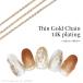 [ кошка pohs бесплатная доставка ] Nailparts Junko сотрудничество товар tin золотая цепь 14K примерно 30cm ввод собственный ногти гель ногти 