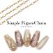 [ кошка pohs бесплатная доставка ] Nailparts простой Figaro цепь примерно 30cm ввод собственный ногти гель ногти 