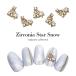 [ кошка pohs бесплатная доставка ] Nailparts циркон производства циркон Star snow детали 2 штук собственный ногти гель ногти 