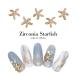 [ кошка pohs бесплатная доставка ] Nailparts циркон производства циркон Star Fish детали 2 штук собственный ногти гель ногти 