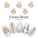 [ кошка pohs бесплатная доставка ] Nailparts Crown Heart детали 2 штук собственный ногти гель ногти 