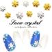 [ кошка pohs бесплатная доставка ] snow crystal детали [ Gold / серебряный ] каждый 5 штук снег. кристалл metal детали собственный ногти гель ногти 