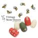 [ кошка pohs бесплатная доставка ] Vintage Stone цветок детали [ голубой * белый /3 штук входит ] собственный ногти гель ногти 