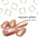 [ кошка pohs бесплатная доставка ] Nailparts квадратное ультратонкий plate Gold серебряный примерно 10 листов ввод собственный ногти гель ногти 