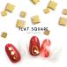 [ кошка pohs бесплатная доставка ] Nailparts Flat квадратное детали Gold [S/M]30 штук собственный ногти гель ногти 