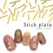 [ кошка pohs бесплатная доставка ] Nailparts палочка plate детали Gold примерно 20 штук входит все 3 размер собственный ногти гель ногти 