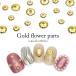 [ кошка pohs бесплатная доставка ] Nailparts Gold цветок детали S размер примерно 20 штук входит /M размер примерно 10 штук входит собственный ногти гель ногти 