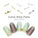 [ кошка pohs бесплатная доставка ] Nailparts машина b имеется палочка детали [ Gold / серебряный ]3 размер 20 штук собственный ногти гель ногти 