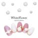 [ кошка pohs бесплатная доставка ] Nailparts белый цветок детали 10 штук входит все 4 вид собственный ногти гель ногти 