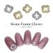 [ кошка pohs бесплатная доставка ] Nailparts циркон производства Stone рама clover детали все 2 цвет 2 штук входит собственный ногти гель ногти 