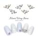 [ кошка pohs бесплатная доставка ] Nailparts циркон производства Heart u ings цветный детали 2 штук входит [ Gold / серебряный ] все 2 цвет собственный ногти гель ногти 