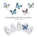 [ кошка pohs бесплатная доставка ] Nailparts crystal бабочка детали Aurora 4colors все 4 вид 3 штук собственный ногти гель ногти 