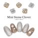 [ кошка pohs бесплатная доставка ] Nailparts циркон производства Mini Stone clover детали [ Gold / серебряный ]2 штук входит собственный ногти гель ногти 