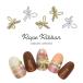 [ кошка pohs бесплатная доставка ] Nailparts трос способ лента детали [ Gold / серебряный ]3 штук входит собственный ногти гель ногти 