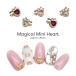 [ кошка pohs бесплатная доставка ] Nailparts циркон производства magical Mini Heart детали все 3 вид 2 штук входит собственный ногти гель ногти 