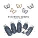 [ кошка pohs бесплатная доставка ] Nailparts циркон производства Stone рама бабочка детали [ Gold / серебряный ] 1 штук входит собственный ногти гель ногти 