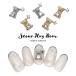 [ кошка pohs бесплатная доставка ] Nailparts циркон производства Stone - g Bear детали [ Gold / серебряный ] все 2 цвет 2 штук входит собственный ногти гель ногти 