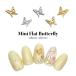 [ кошка pohs бесплатная доставка ] Nailparts Mini Flat бабочка детали [ Gold / серебряный ]5 штук входит собственный ногти гель ногти 