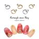 [ кошка pohs бесплатная доставка ] Nailparts циркон производства rek tang ru Stone имеется кольцо детали [ Gold / серебряный ] все 2 цвет 3 штук входит собственный ногти гель ногти 