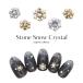 [ кошка pohs бесплатная доставка ] Nailparts циркон производства Stone snow crystal детали [ Gold / серебряный ] все 4 вид 2 штук собственный ногти гель ногти 