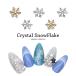 [ кошка pohs бесплатная доставка ] Nailparts циркон производства crystal snow хлопья детали [ Gold / серебряный ] все 2 цвет 1 штук собственный ногти гель ногти 