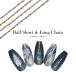 [ кошка pohs бесплатная доставка ] Nailparts мяч Short & длинный цепь все 2 цвет [ Gold / серебряный ] примерно 60cm ввод собственный ногти гель ногти 