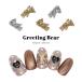 [ кошка pohs бесплатная доставка ] Nailparts циркон производства поздравление Bear детали все 2 цвет [ Gold / серебряный ] 1 штук собственный ногти гель ногти 