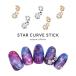 [ кошка pohs бесплатная доставка ] Nailparts циркон производства Star машина b палочка детали [ Gold золотой / серебряный серебряный ] все 2 цвет 1 штук входит собственный ногти гель ногти 