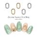 [ кошка pohs бесплатная доставка ] Nailparts циркон производства циркон nyu Anne s овальный кольцо детали [ Gold золотой / серебряный серебряный ] все 2 цвет 2 штук собственный ногти гель ногти 