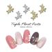 [ кошка pohs бесплатная доставка ] Nailparts три полосный fro let детали [ Gold золотой / серебряный серебряный ] 5 штук входит собственный ногти гель ногти 