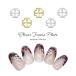 [ кошка pohs бесплатная доставка ] Nailparts clover рама plate детали [ Gold золотой / серебряный серебряный ] 15 штук входит собственный ногти гель ногти 