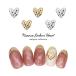 [ кошка pohs бесплатная доставка ] Nailparts nyu Anne sen Boss Heart детали [ Gold золотой / серебряный серебряный ] 2 штук входит собственный ногти гель ногти ушная раковина 
