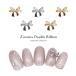 [ кошка pohs бесплатная доставка ] Nailparts циркон производства циркон двойной лента детали [ Gold золотой / серебряный серебряный ] 1 штук входит собственный ногти гель ногти ушная раковина 