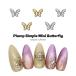 [ кошка pohs бесплатная доставка ] Nailparts .... простой Mini бабочка детали [ серебряный серебряный / Gold золотой ] 5 штук входит собственный ногти гель ногти ушная раковина 