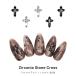 [ кошка pohs бесплатная доставка ] Nailparts циркон производства циркон Stone Cross детали [ черный / crystal ] все 2 цвет 1 штук входит гель ногти 