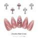  гель ногти ногти Town Nailparts циркон производства циркон Heart Cross детали [ crystal / розовый ] все 2 цвет 1 штук входит 