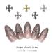  гель ногти ногти Town Nailparts простой металлик Cross детали все 5 цвет 5 штук ушная раковина 