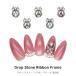  гель ногти ногти Town Nailparts Drop Stone лента рама детали все 3 цвет 3 штук 
