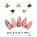  гель ногти ногти Town Nailparts Stone имеется Gold clover рама детали все 4 вид 4 штук ушная раковина 