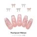  гель ногти ногти Town Nailparts жемчуг жемчуг лента детали [ белый / розовый / голубой ] все 3 цвет 2 штук входит 