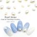 [ кошка pohs бесплатная доставка ] Nailparts жемчуг Stone овальный Teardrop 2 цвет каждый 10 штук входит белый крем собственный ногти гель ногти 
