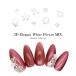 [ кошка pohs бесплатная доставка ] Nailparts 3D elegant белый цветок MIX детали 10 штук входит гель ногти ушная раковина 